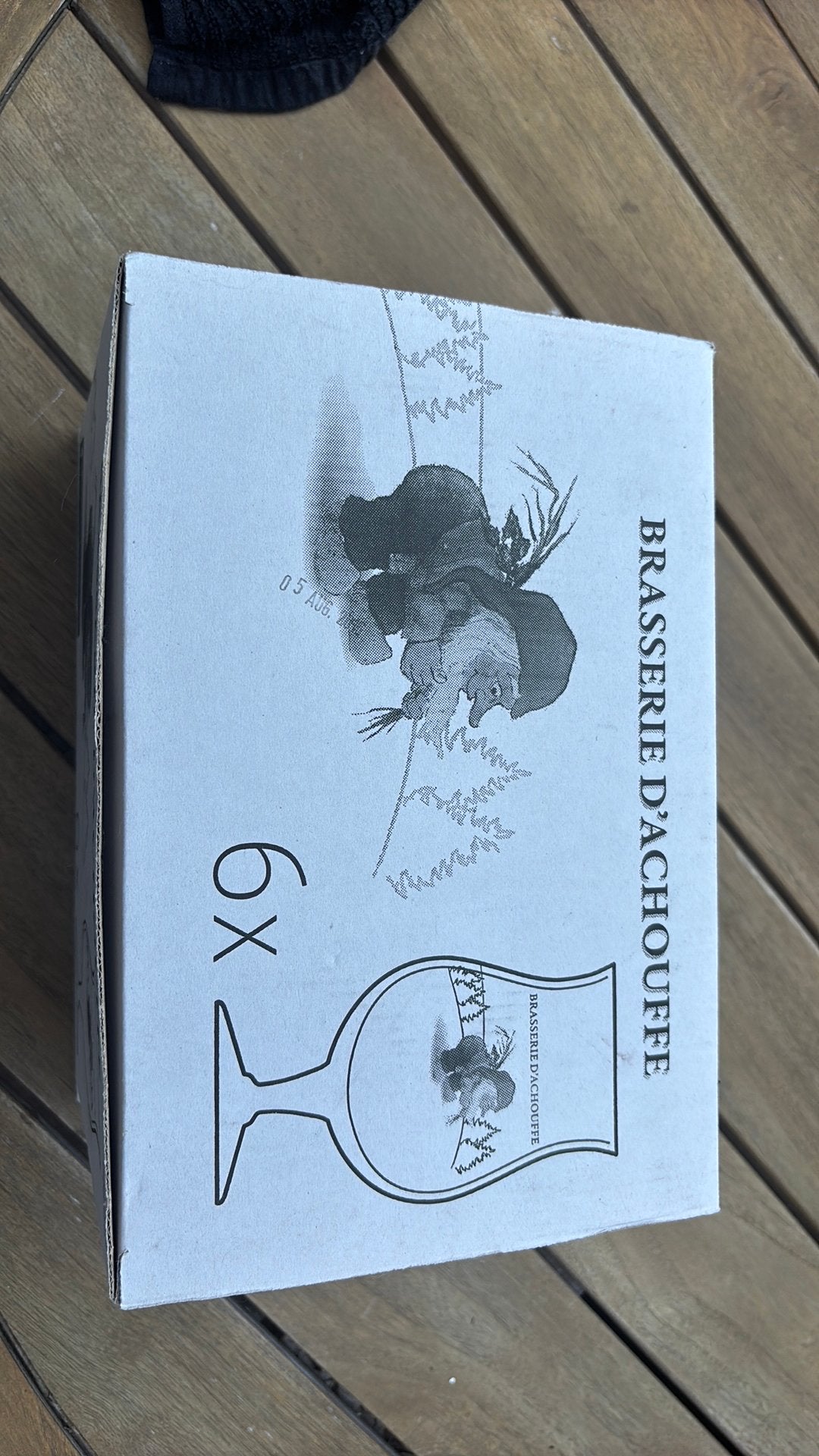 7x la chouffe glazen, Ophalen of Verzenden, Zo goed als nieuw, Bierglas