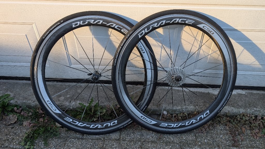 Shimano Dura Ace WH-9000 C50 / Continental / Ultegra, Wiel, Gebruikt, Ophalen of Verzenden, Shimano