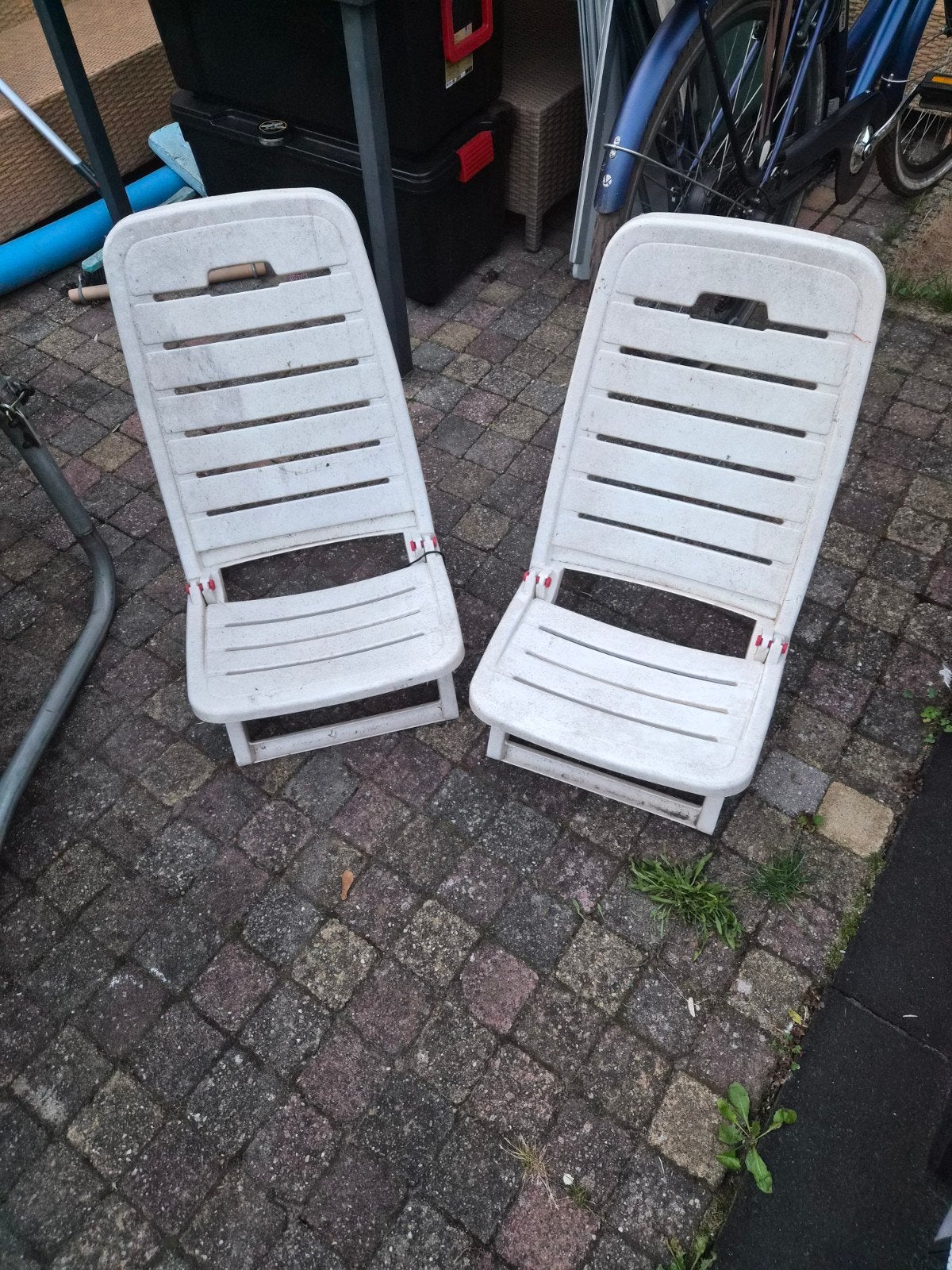 2x Kleine kinder  opvouwbare campingstoeltjes - Hillegom, Ophalen, Gebruikt