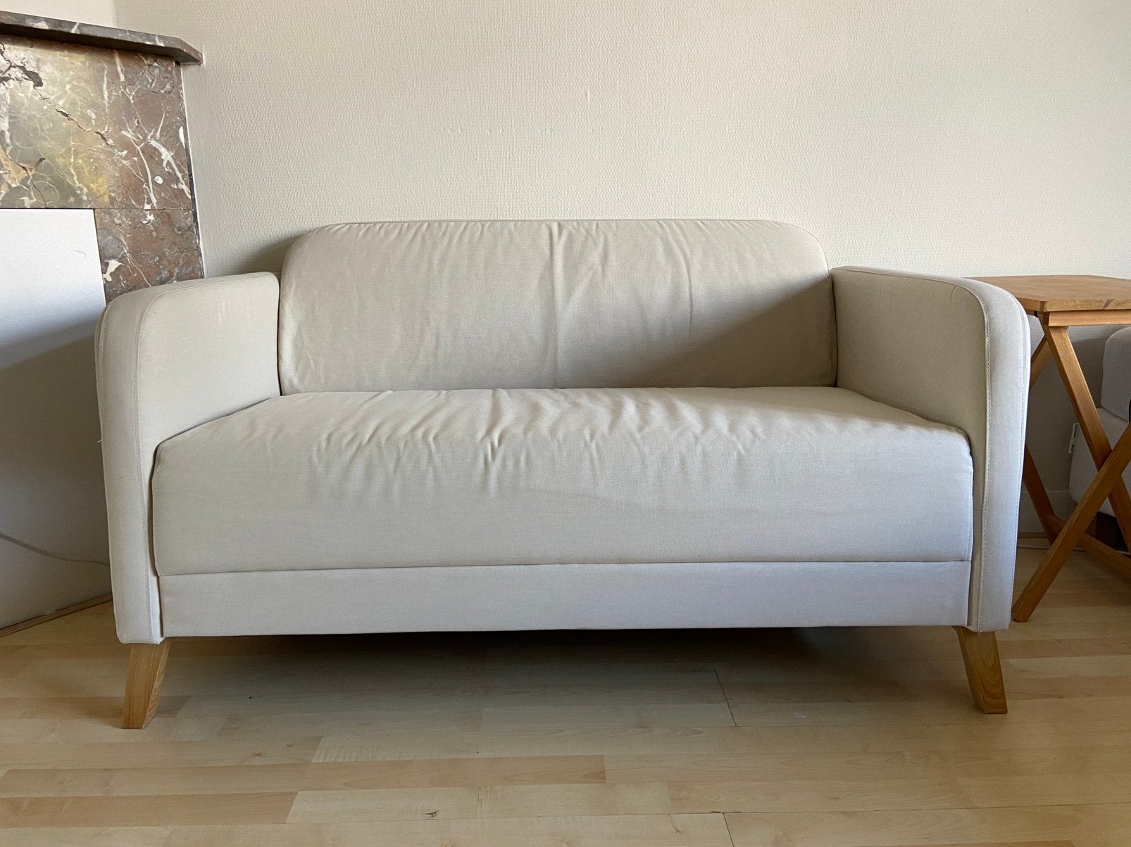 Kleine bank - IKEA, Ophalen, Tweepersoons, 75 tot 100 cm, Zo goed als nieuw