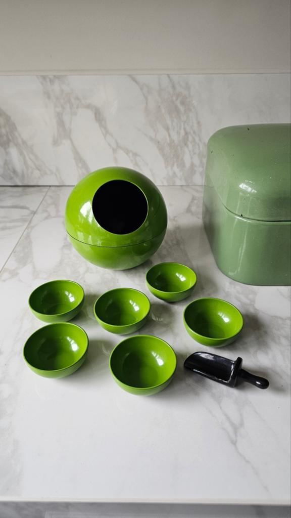 Vintage Pinda Serveerset - Groen, Verzenden