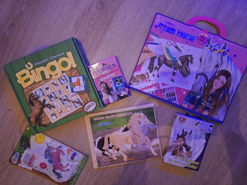 Paarden spelletjes en creatief pakket, Ophalen of Verzenden, Nieuw