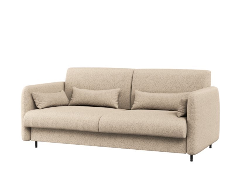 Concept bank (voor opklapbed verticaal 160 cm) - Beige boucl, Huis en Inrichting, Niet ingevuld, Niet ingevuld, Niet ingevuld