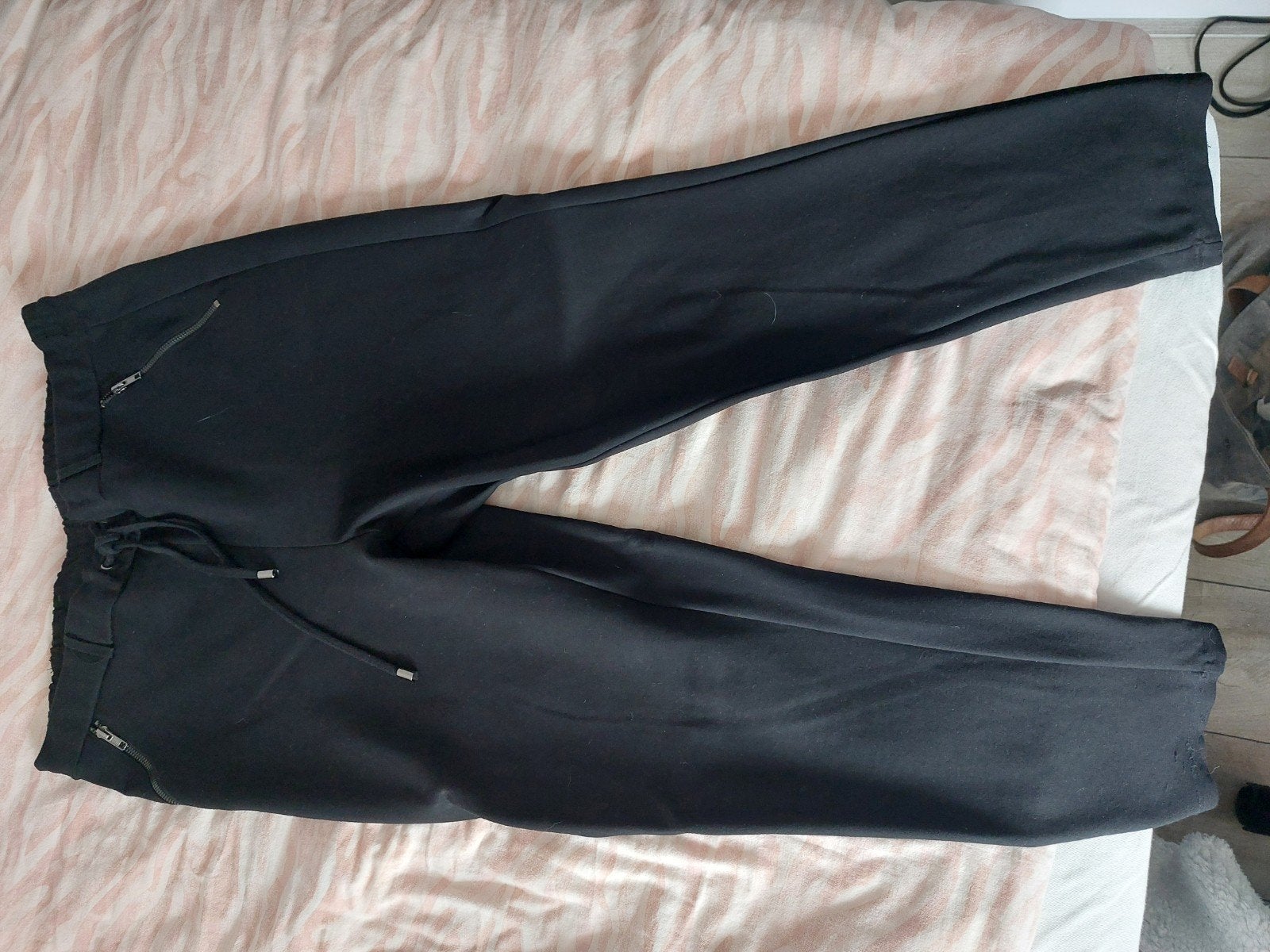Ivy Beau gestreepte broek - Maat 46 (XL) Zwarte broek Norah, Zwart, Maat 46/48 (XL) of groter, Ophalen of Verzenden, Zo goed als nieuw