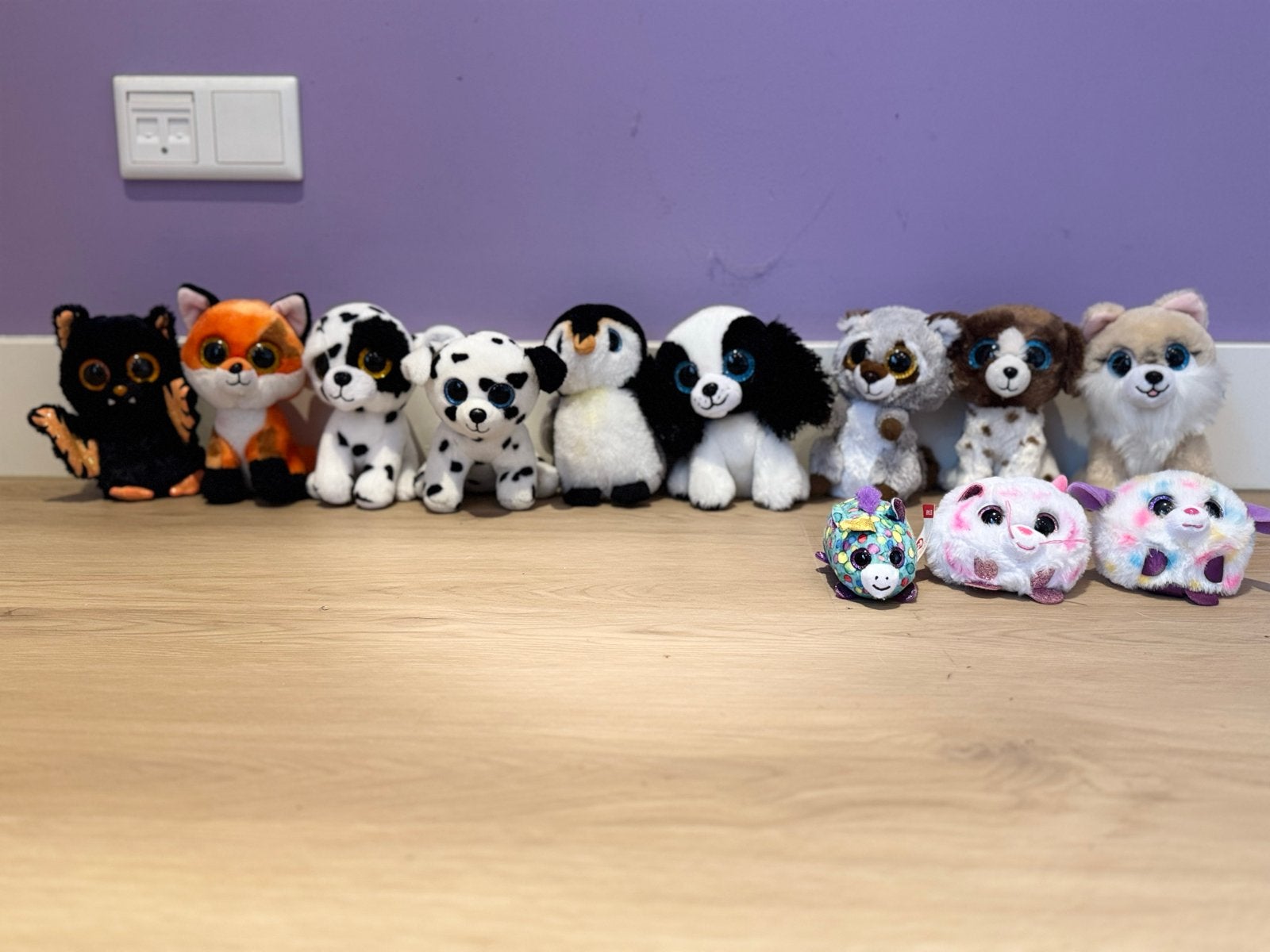 Grote collectie Ty Beanie Boo's knuffels, Gebruikt, Overige karakters, Zwart, Klein (minder dan 20 cm)