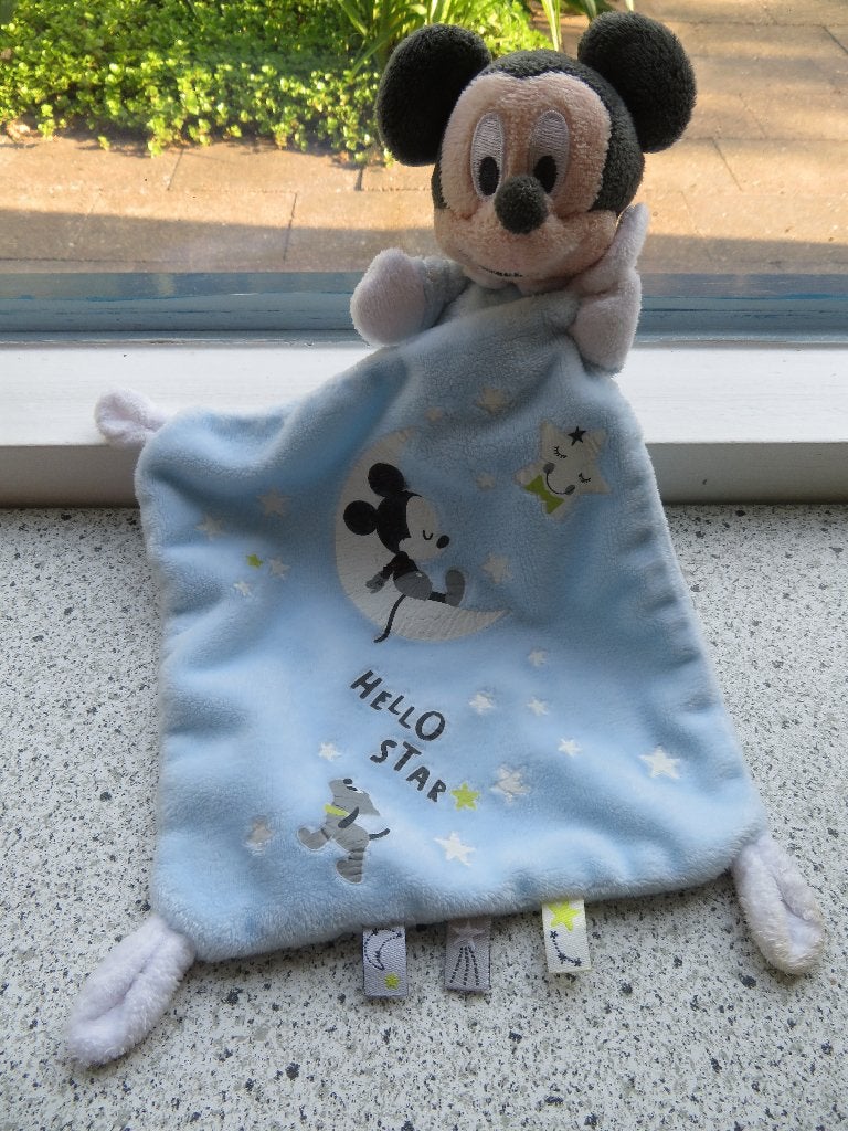 Knuffeldoek Mickey Mouse merk Disney Baby Simba Toys, Disney, Overige typen, Blauw, Ophalen of Verzenden