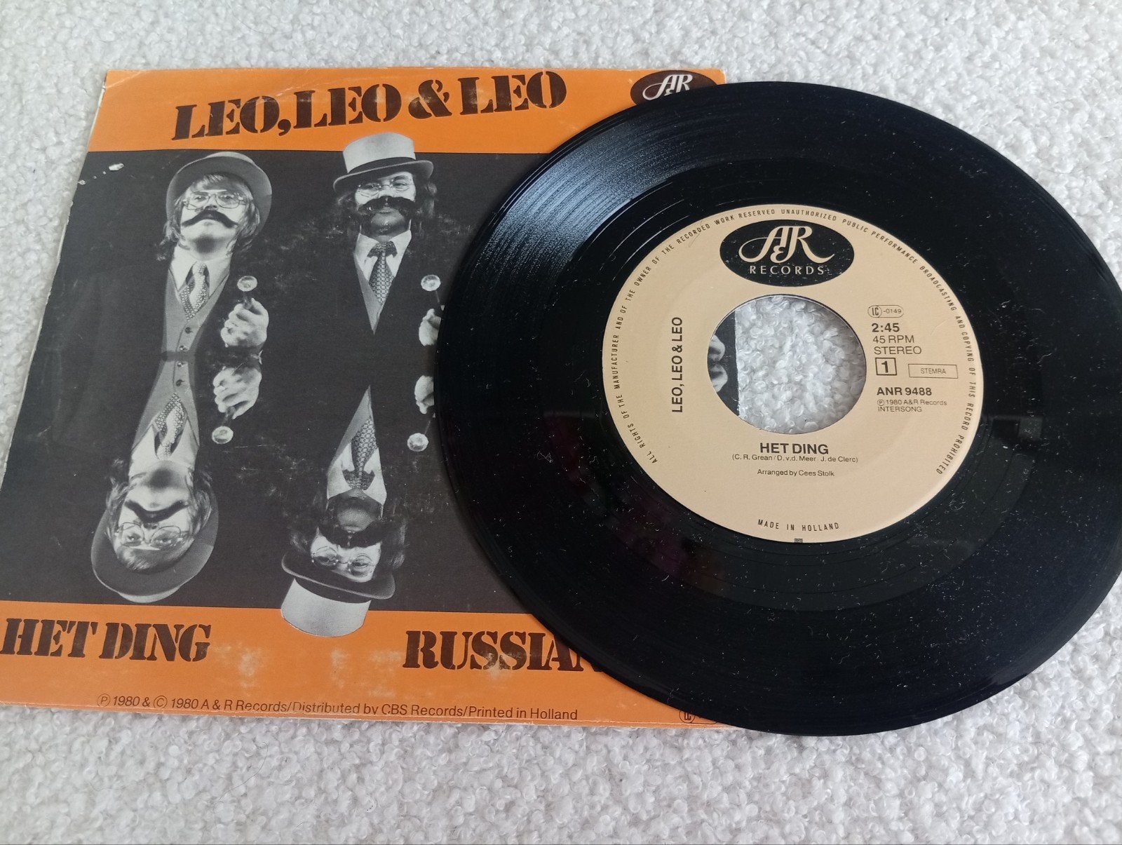 Leo, Leo & Leo - Het Ding / Russian (Vinyl Single), Gebruikt, 7 inch, EP, Nederlandstalig