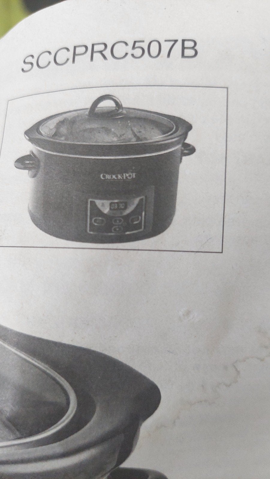 Crock-Pot SCCPRC507B Programmeerbare Slowcooker, Ophalen, Timer, Zo goed als nieuw