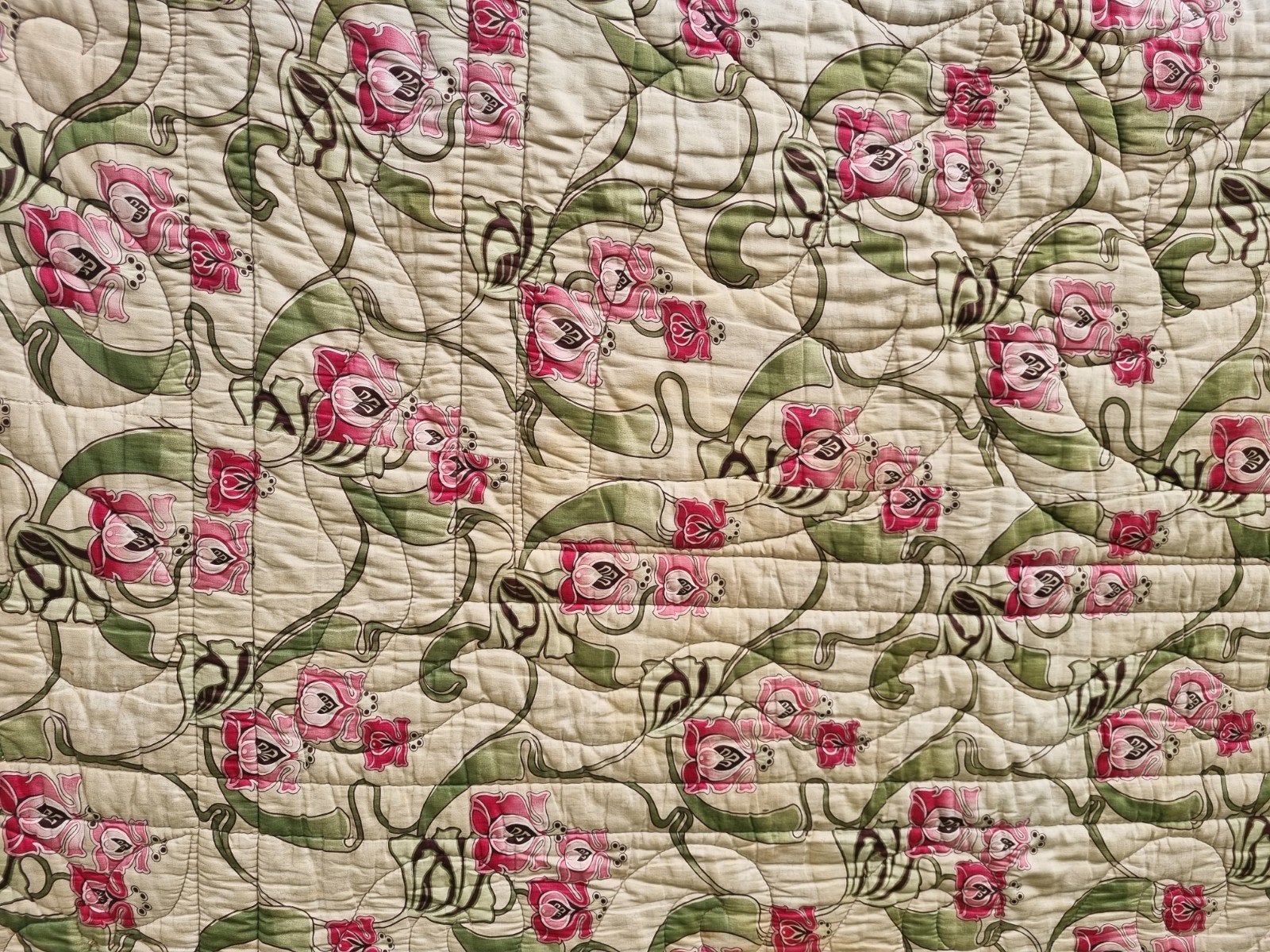 Franse boutis, antiek, art nouveau bloemen, Ophalen of Verzenden