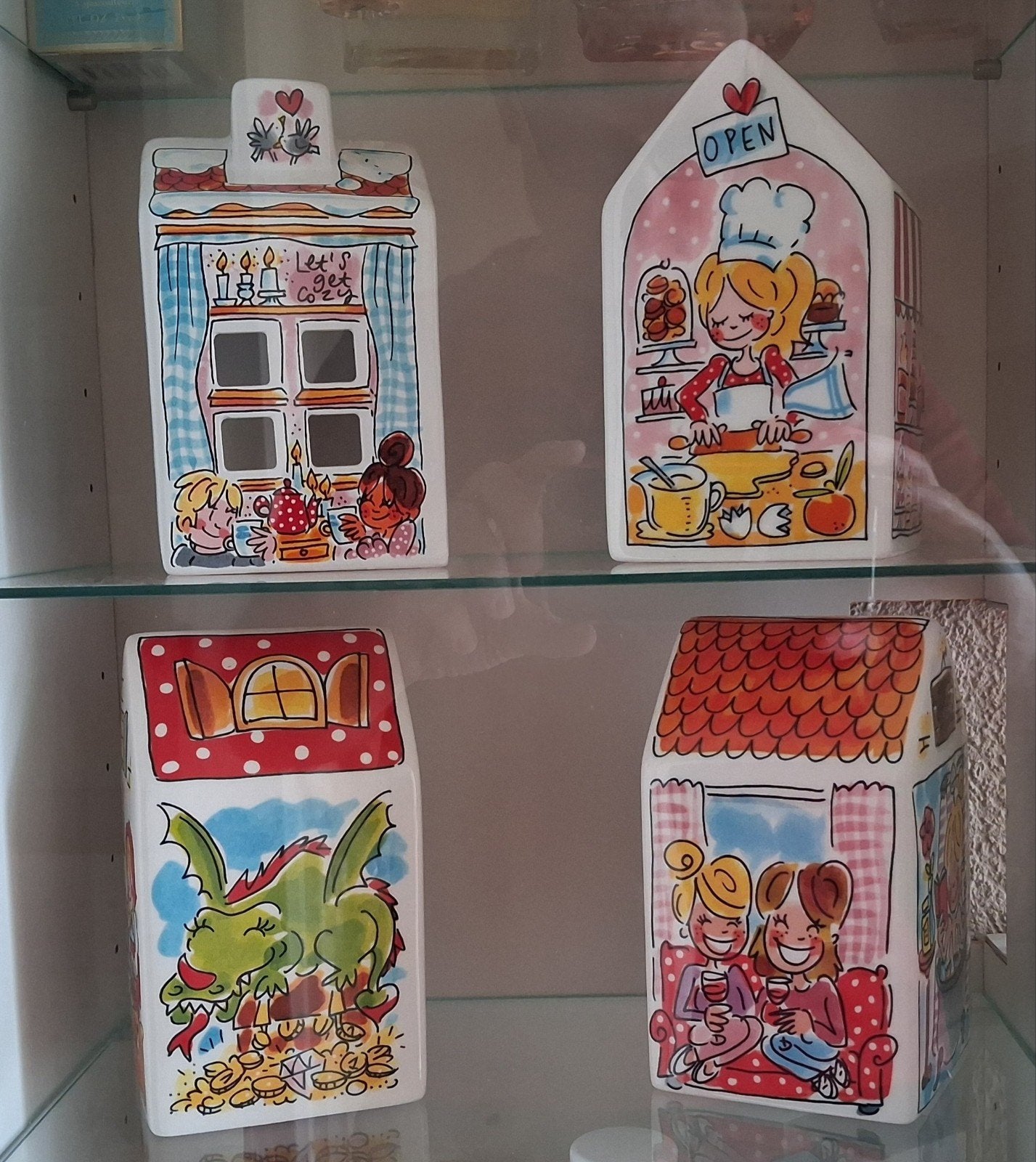 Blond Amsterdam huisjes, Ophalen of Verzenden, Zo goed als nieuw, Aardewerk