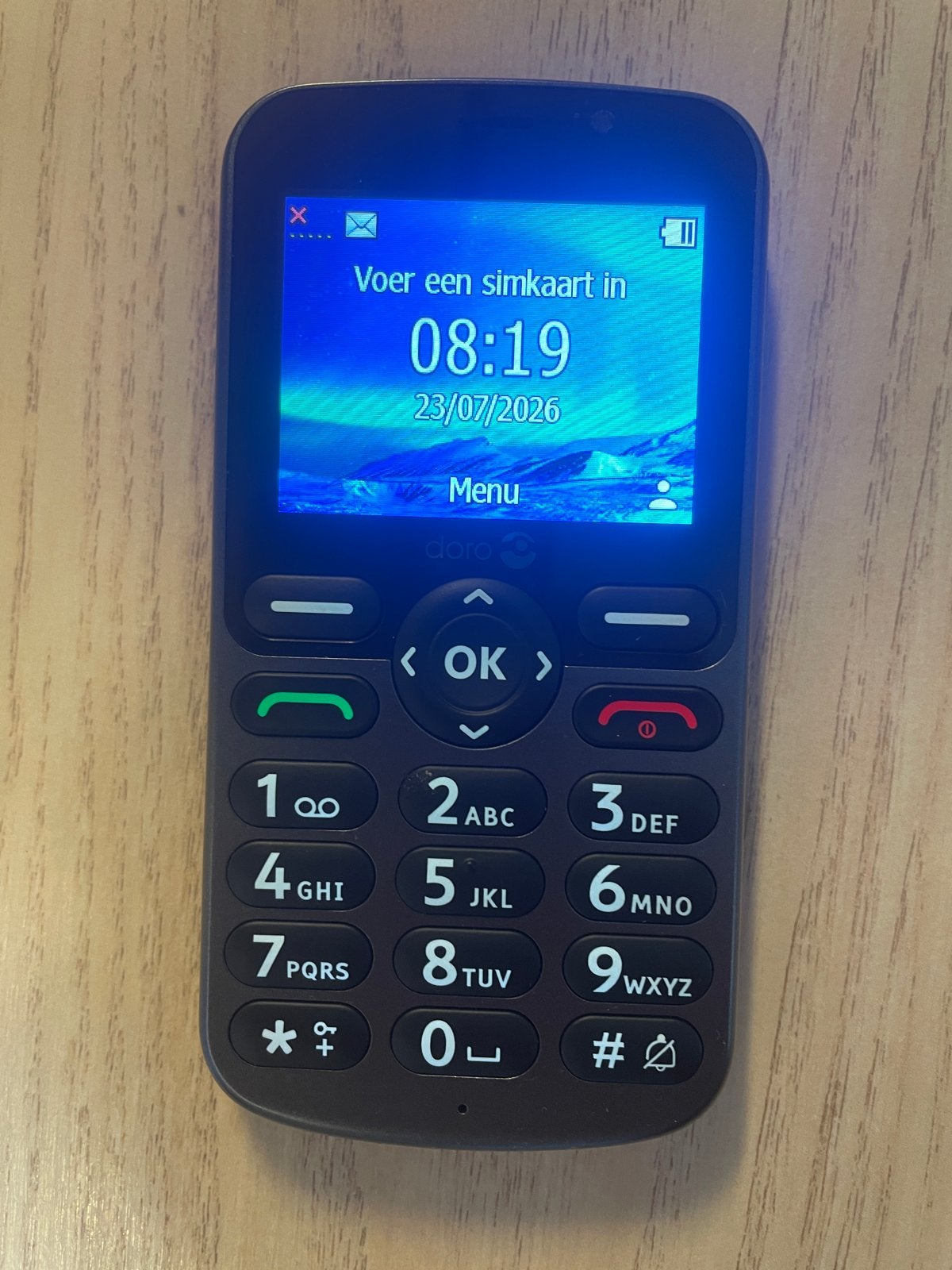 Doro 5860  - Als nieuw - inclusief uitleg indien gewenst, Ophalen of Verzenden, Klassiek of Candybar, Zonder simlock, Zonder abonnement