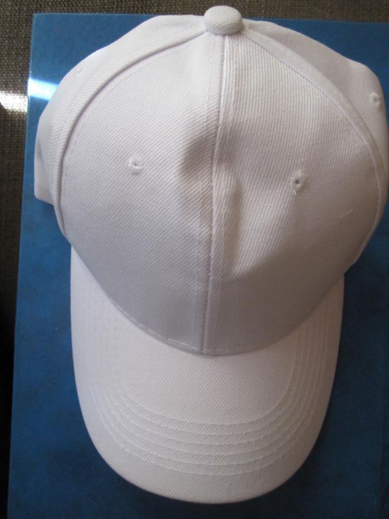 Witte baseball cap / witte pet (NIEUW), Onbekend, Nieuw, Pet, One size fits all