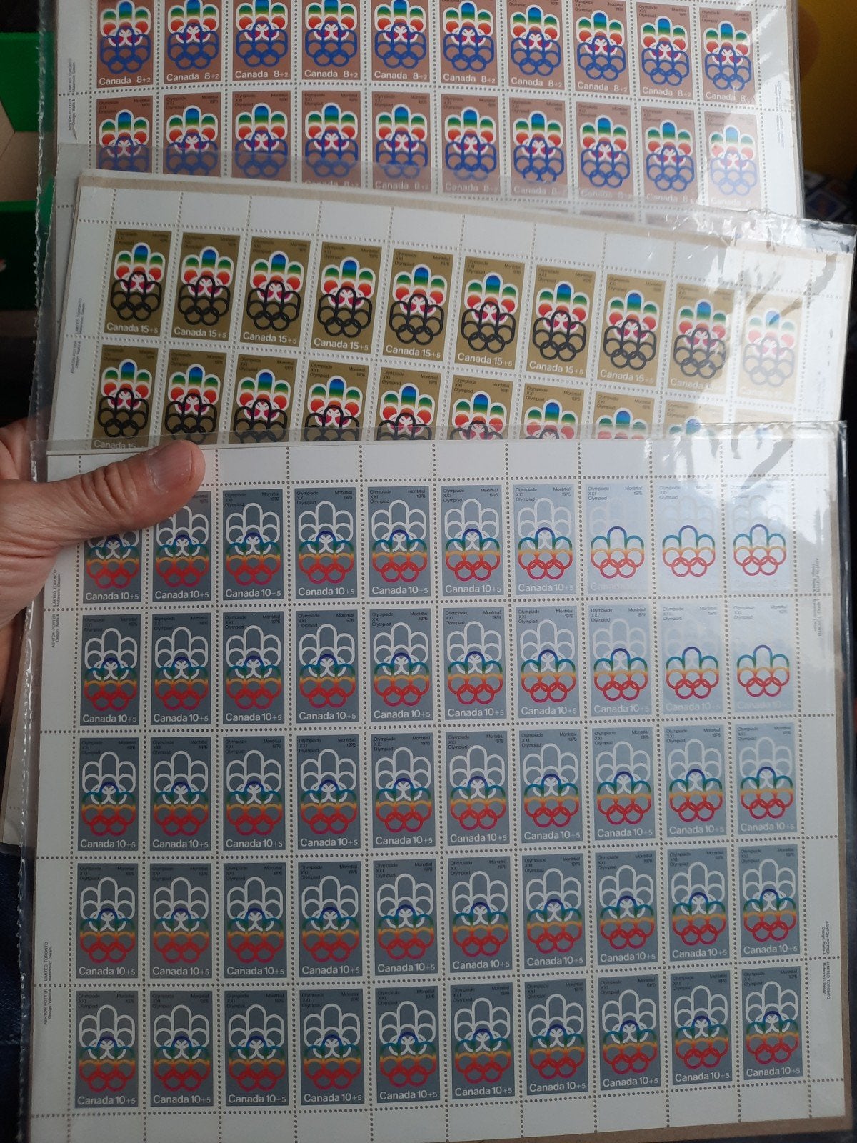 Vellen Canada postfris Olympische spelen postfris €110, Verzenden, Buitenland
