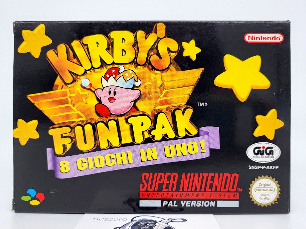Kirby's Fun Pak - Super Nintendo SNES - CIB - ITA, Verzenden, Overige genres, Zo goed als nieuw, Nvt
