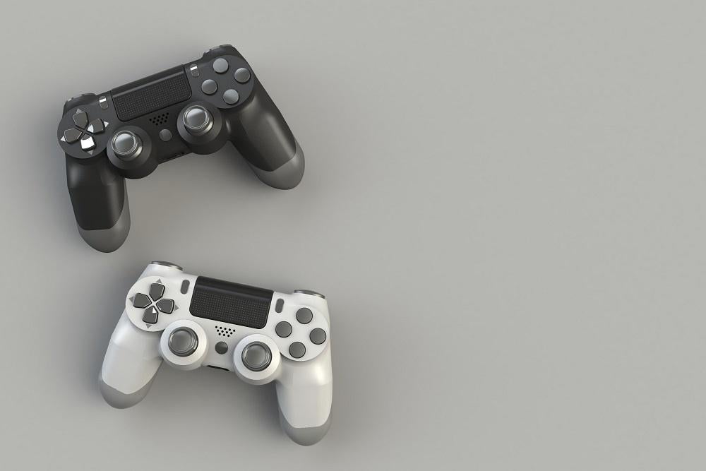 Game controllers behang VINYL Grijs, Gamekamer fotobehang, Verzenden, Nieuw