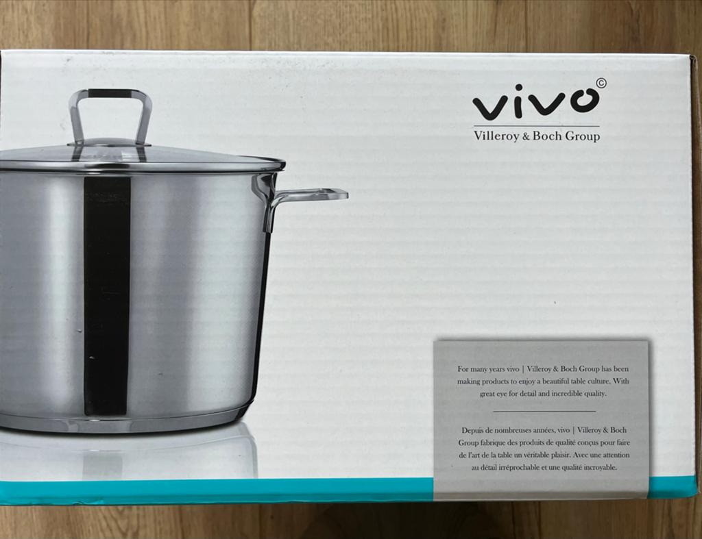 Vivo Villeroy & Boch Group Kookpan 6.0L - Nieuw in doos, Verzenden, Nieuw, Rvs, Kookpan of Snelkookpan