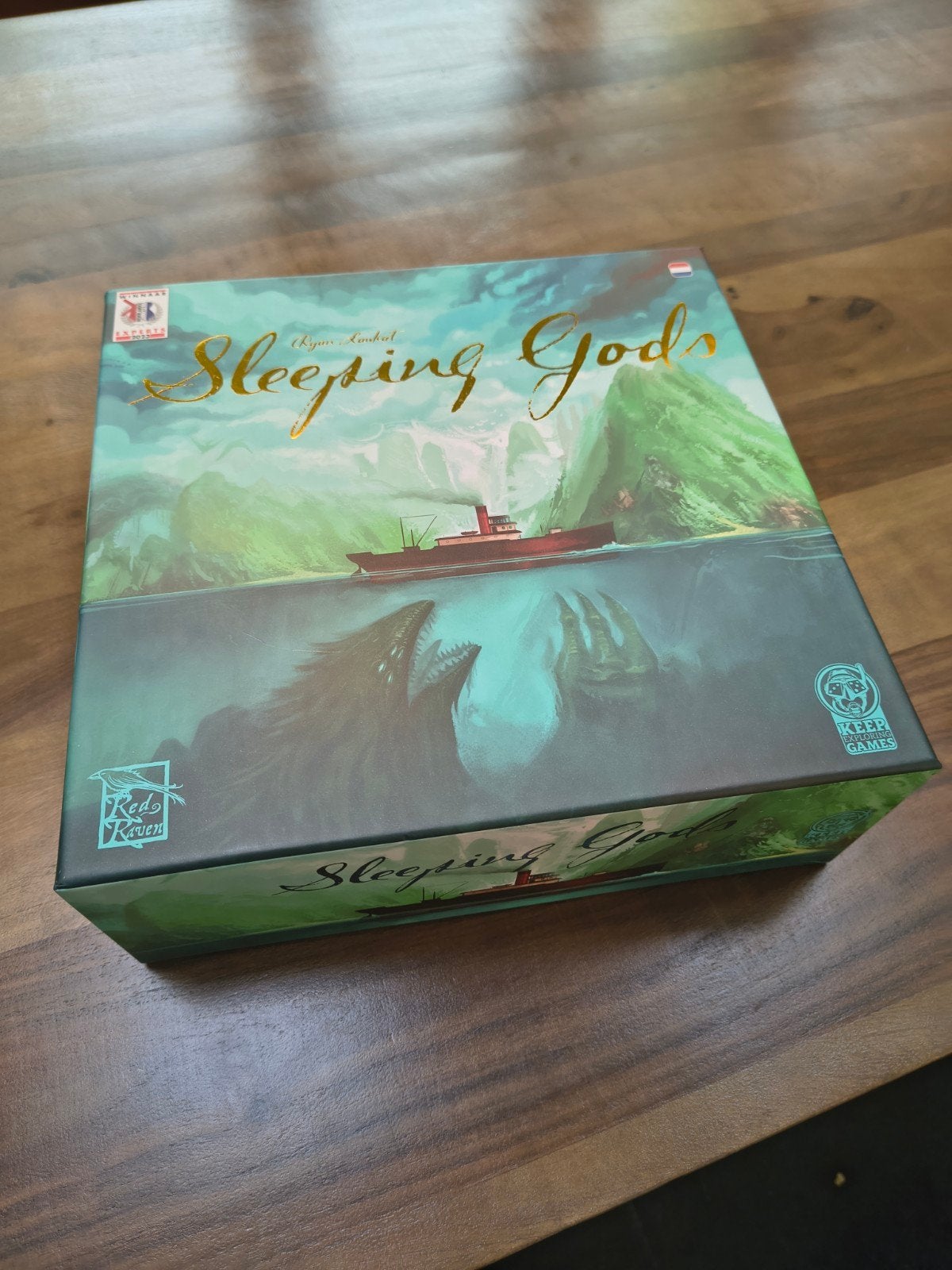 Sleeping Gods Bordspel - Zo goed als nieuw, Hobby en Vrije tijd, Ophalen of Verzenden, Zo goed als nieuw