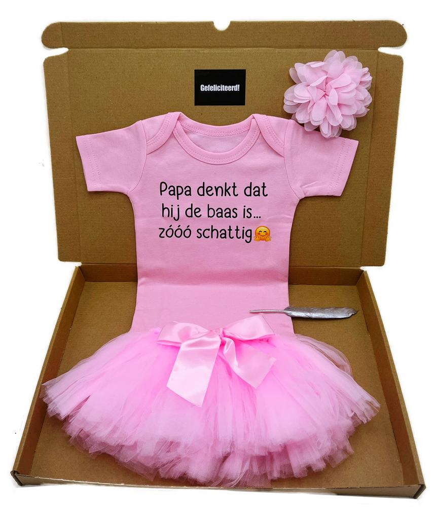 Kraamcadeau meisje met romper - cadeau babyshower etc, Ophalen of Verzenden