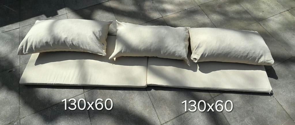 Mooie beige tuin loungekussens nofruit, Huis en Inrichting, Ophalen of Verzenden