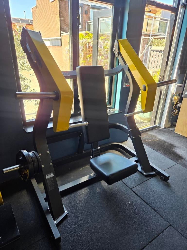 Incline chest press, plate loaded, Ophalen of Verzenden, Zo goed als nieuw, Overige typen