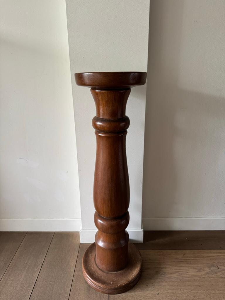 Unieke Oude Grote Houten Zuil - Decoratieve Pilaar, Huis en Inrichting, Woonaccessoires | Zuilen en Pilaren, Ophalen, Gebruikt