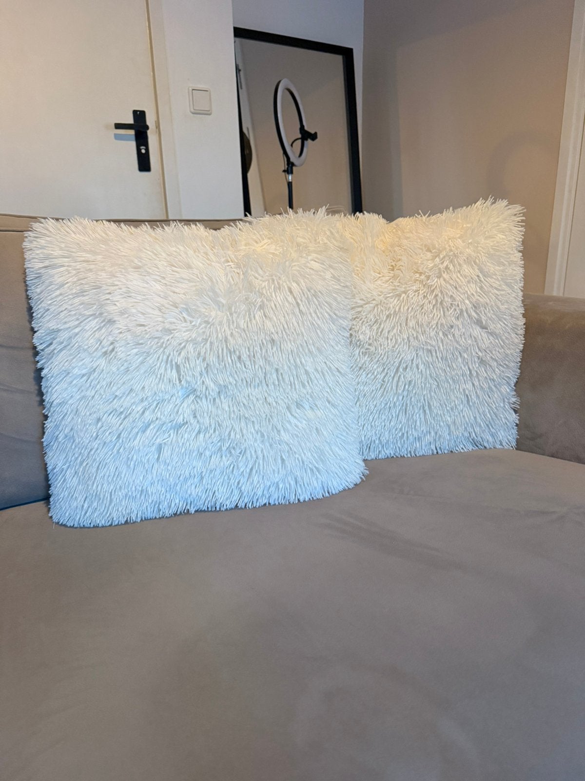 Fluffly sierkussens, Ophalen, Overige merken, Wit, Vierkant