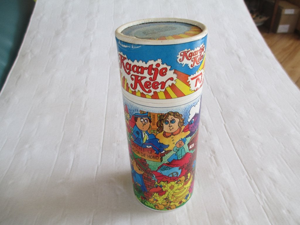 vintage koker kaartje keer - een memoryspel, Ophalen of Verzenden, Gebruikt