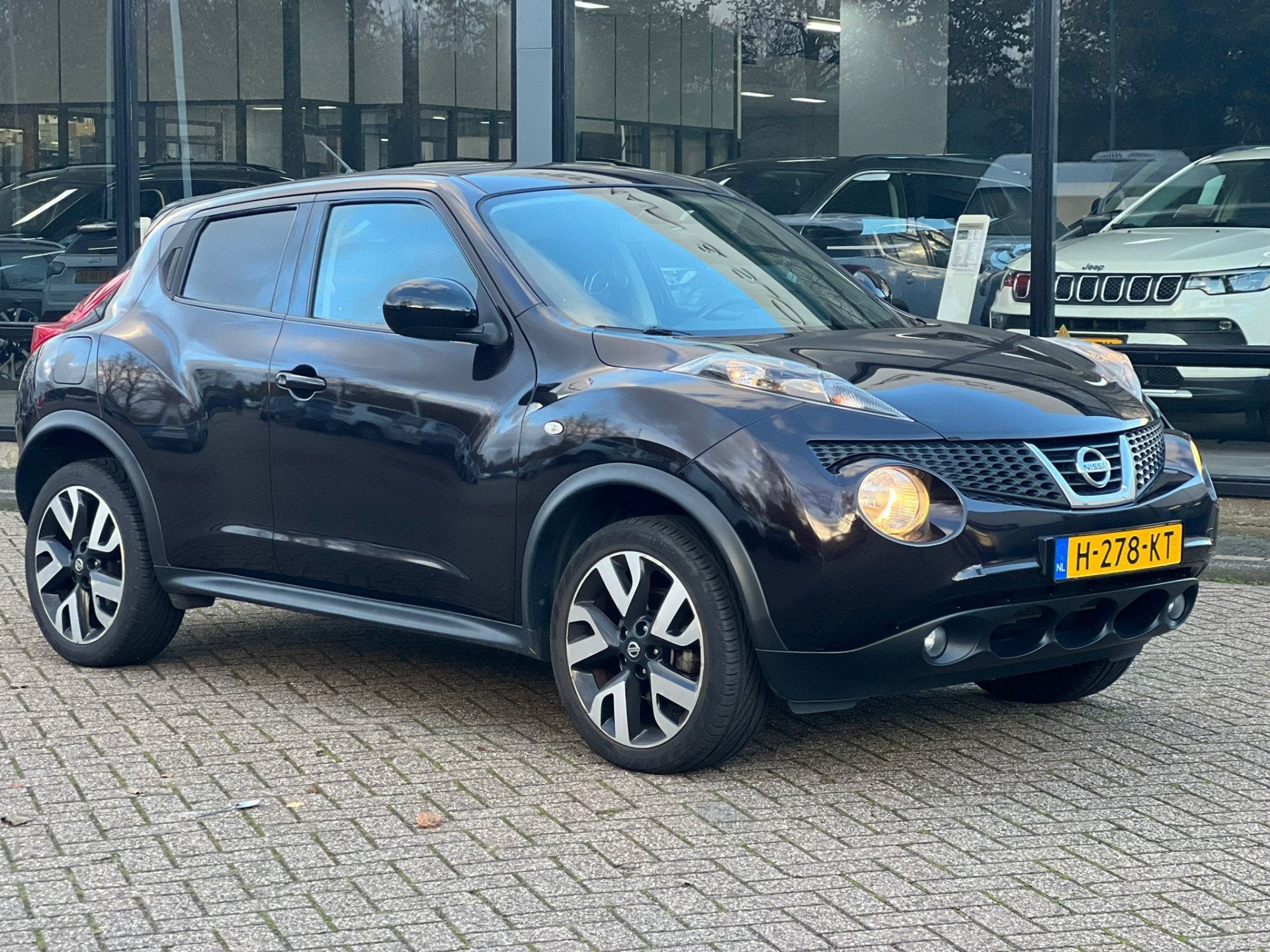 Nissan Juke 1.6 Acenta (bj 2013), Auto's, Voorwielaandrijving, Stof, Zwart, 1165 kg