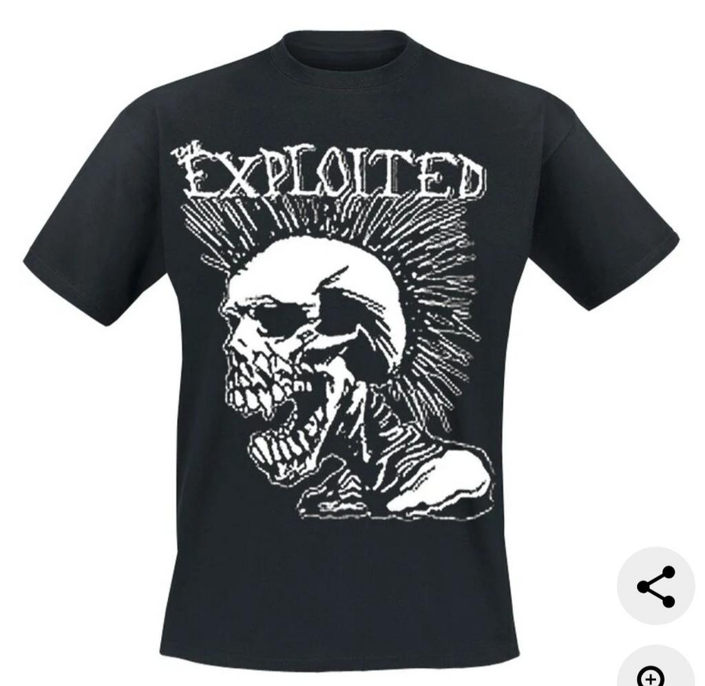 Vintage The Exploited & Ramones T-shirts - Nieuwendijk 24, Ophalen, Gedragen, Overige maten, Zwart