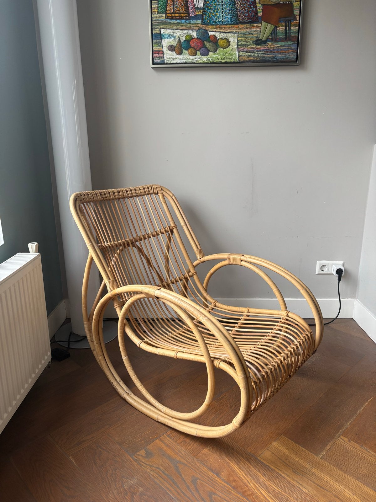 Waltz Rocking Chair - schommelstoel - rotan, Huis en Inrichting, Ophalen, Overige kleuren, Nieuw, Riet of Rotan