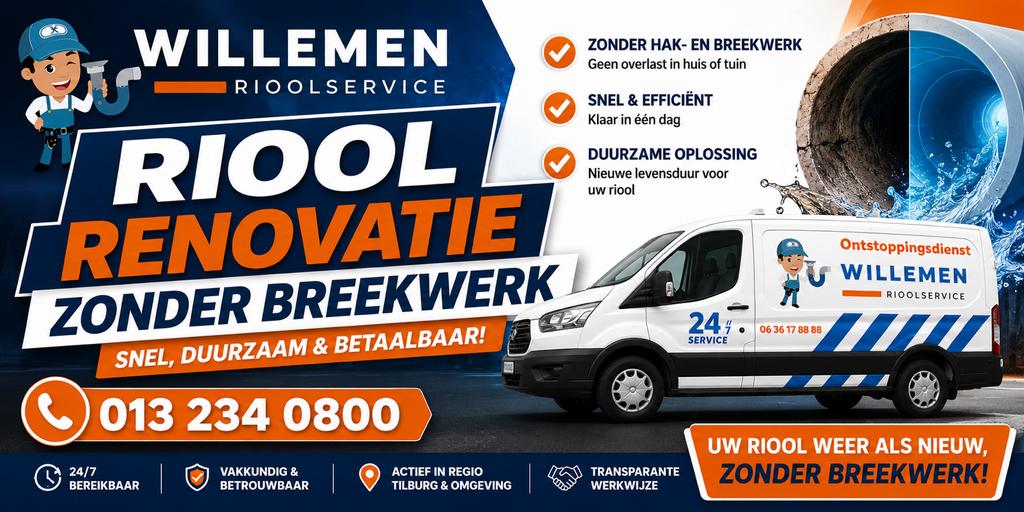 Riool reparatie zonder breekwerk!, Ophalen, Nieuw, Overige typen