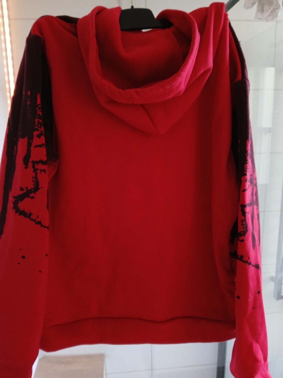 Nieuwe,rode fleeceachtige hoodie. Maat  XL., Ophalen of Verzenden, Nieuw, Maat 56/58 (XL), Rood