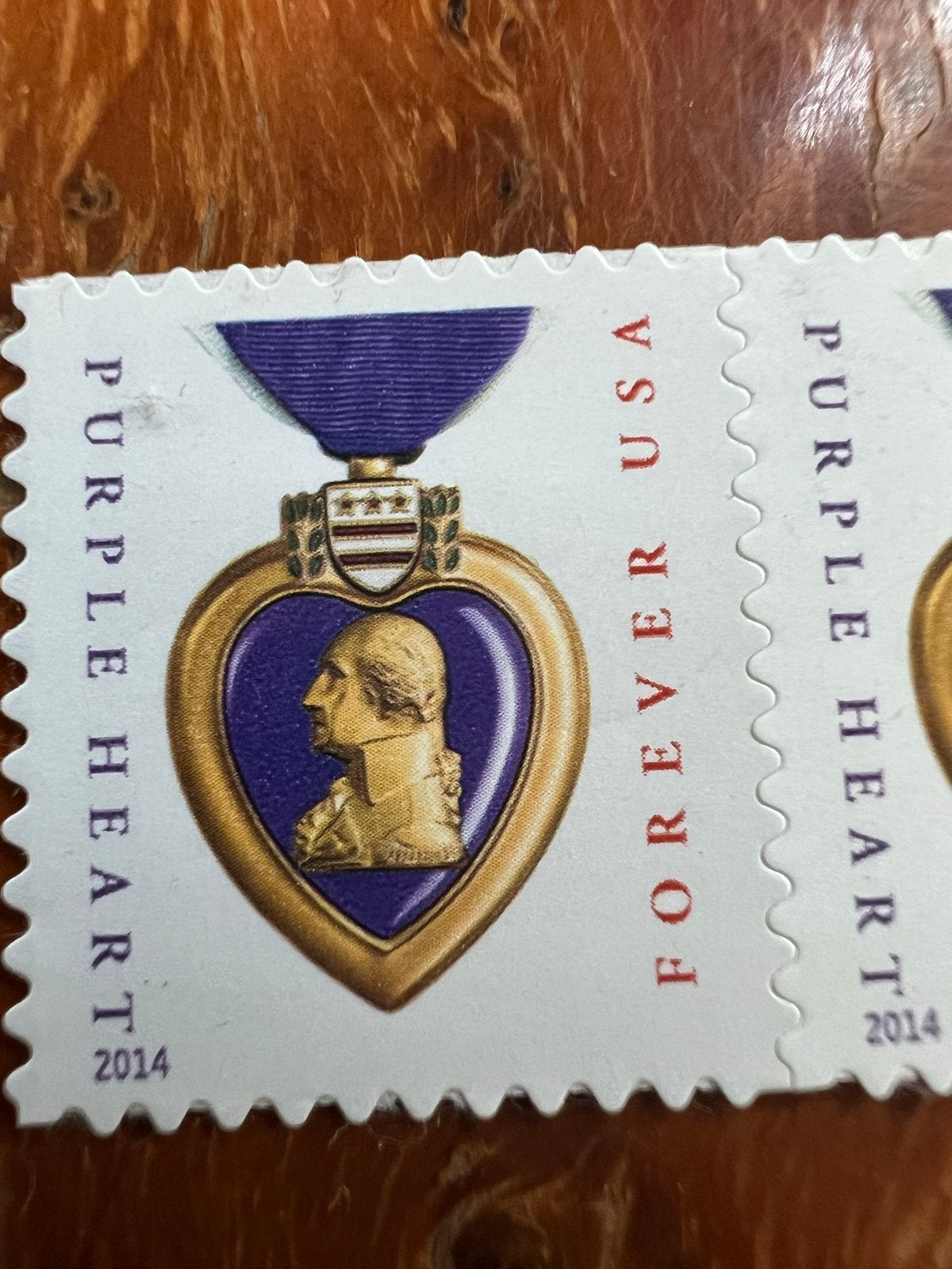 USA Purple Heart Forever Postzegels 2014 - Ongebruikt, Ophalen of Verzenden, Postfris, Noord-Amerika