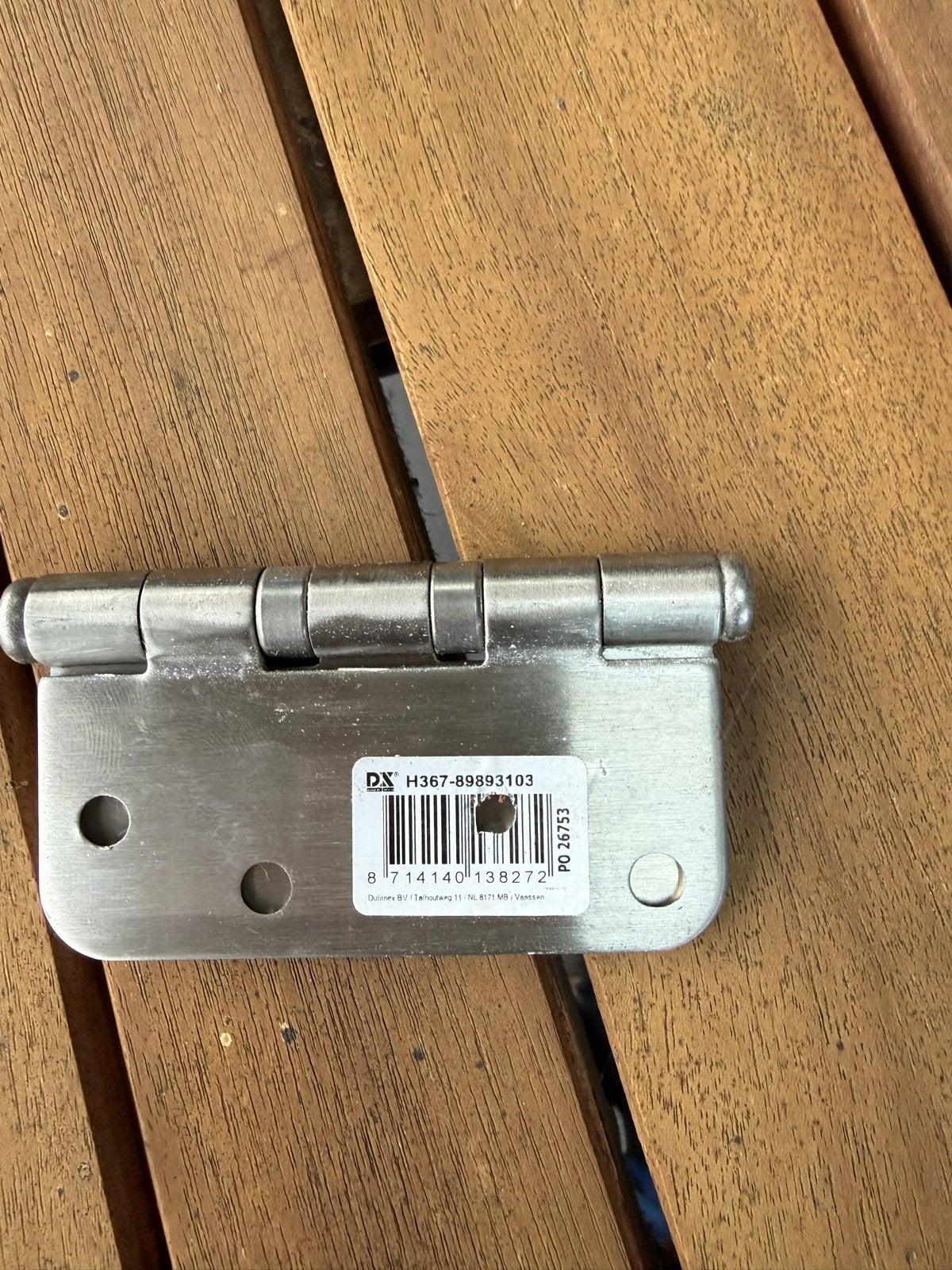 DULIMEX DX H367-89893103 Kogellagerscharnier RVS 68 stuks