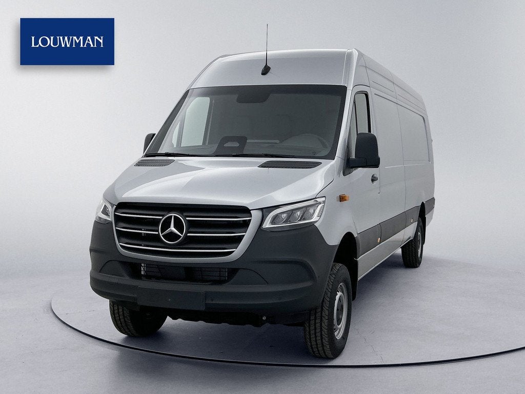 Mercedes-Benz Sprinter 319 1.9 CDI L4H2 Pro 4x4 Elektr schui, Auto's, Gebruikt, Zwart, Bedrijf, Diesel