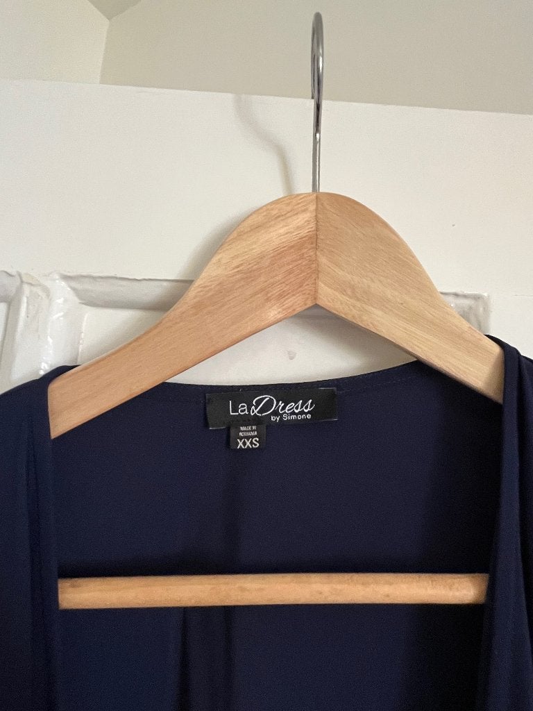 La dress overslagjurk xxs navy, Blauw, La Dress, Ophalen of Verzenden, Zo goed als nieuw