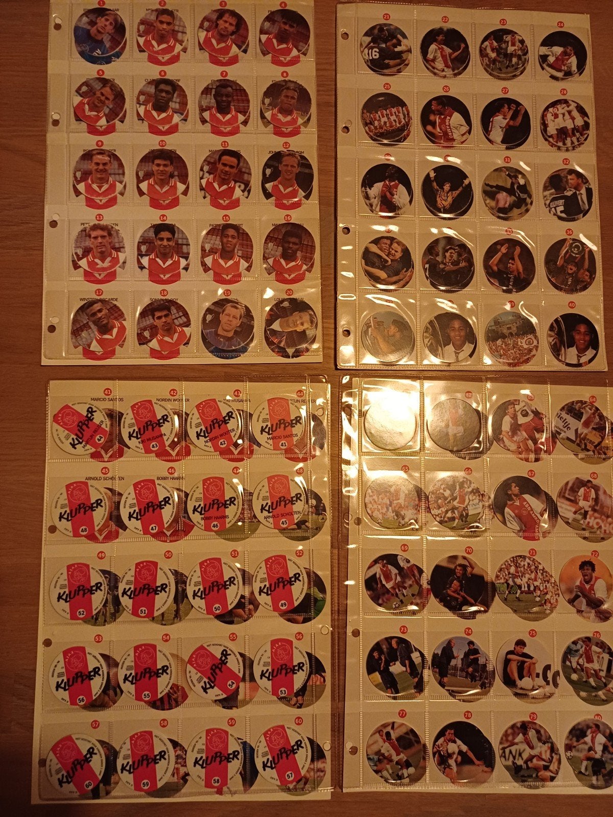 Grote verzameling Ajax en EK '96 voetbal memorabilia, Ophalen, Gebruikt, Ajax, Spelerskaart