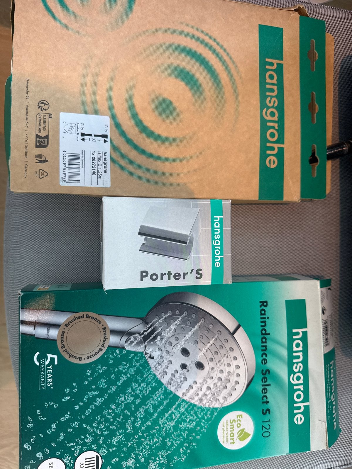 Hansgrohe doucheset chroom - nieuw en ongebruikt, Doe-het-zelf en Verbouw, Ophalen, Nieuw, Chroom, Douche