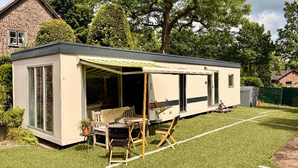 Frisse chalet/woonunit/stacaravan, 12,2 x 3,50 mtr, Tot en met 4