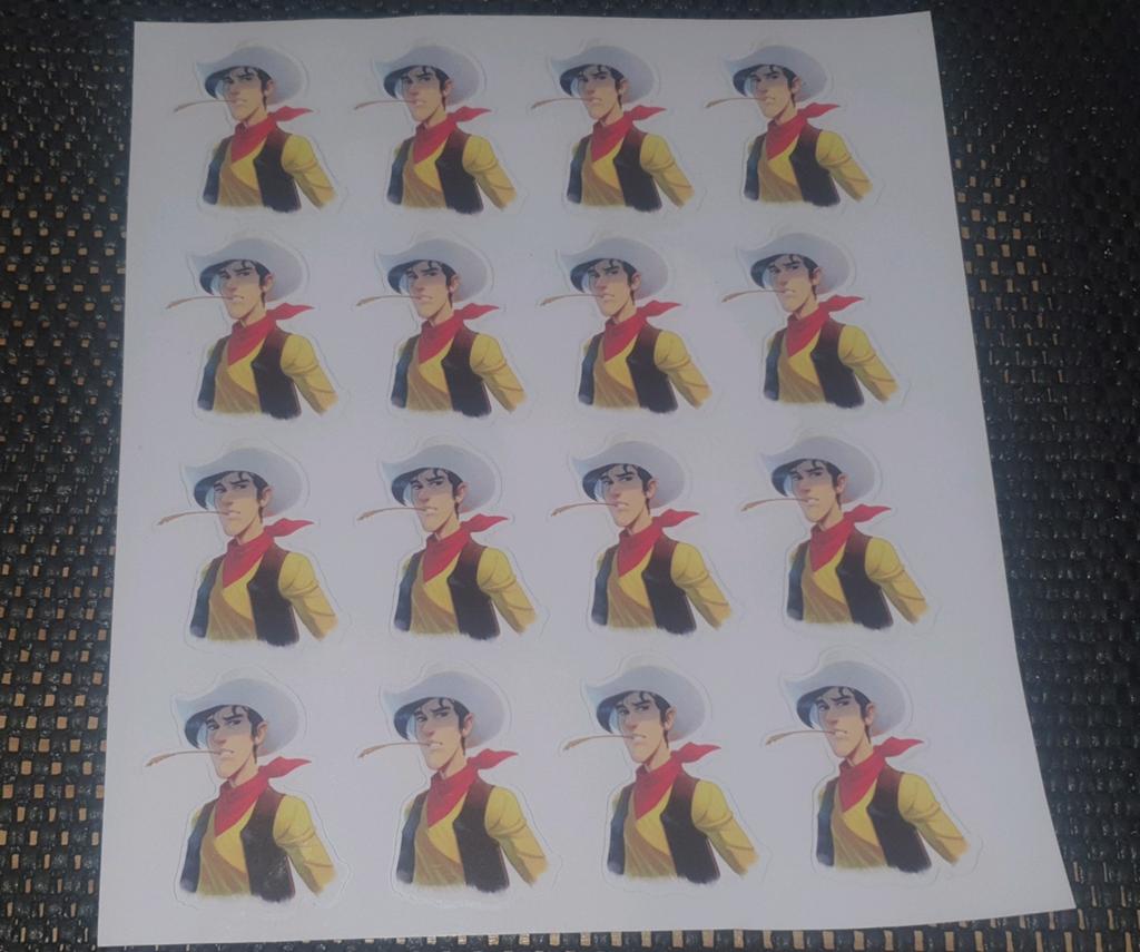 Stickervellen the daltons of lucky luke, Ophalen of Verzenden, Nieuw
