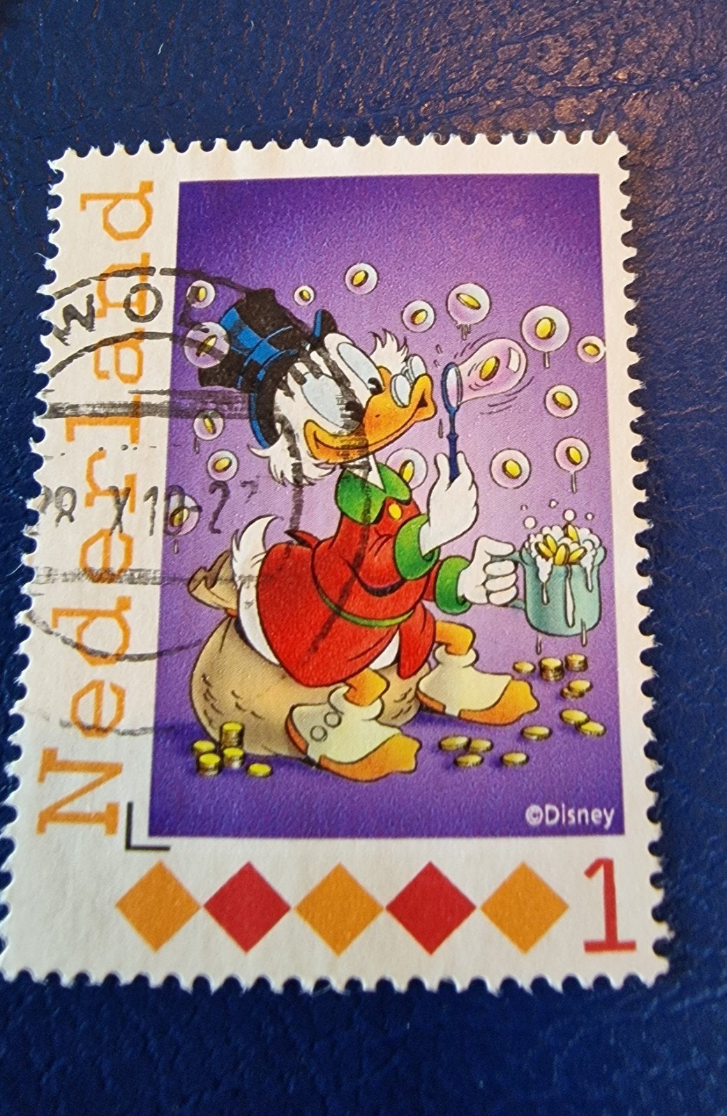 kv1083 persoonlijke postzegel Duck, Ophalen of Verzenden, Na 1940, Gestempeld