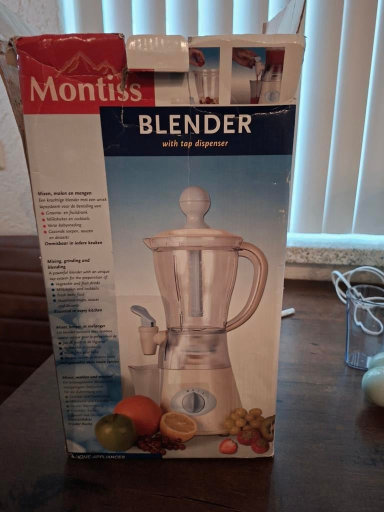 Blender met sapkraantje  sapcentrifuge, Ophalen of Verzenden, 3 snelheden of meer