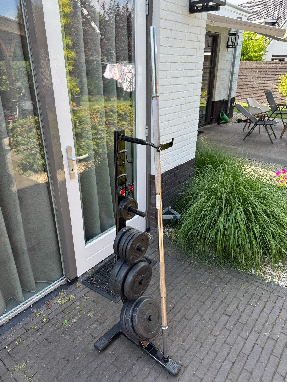 Halterset met halterstang en gewichten - Ideaal voor starter, Ophalen, Gebruikt, Armen, Halterset