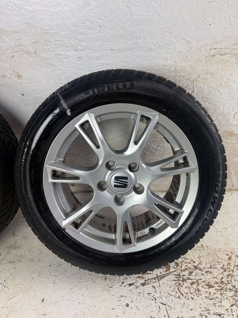 Originele Seat Altea Toledo Leon velgen 16" 5x112 winterset, Niet ingevuld, Gebruikt, 16 inch, Banden en Velgen