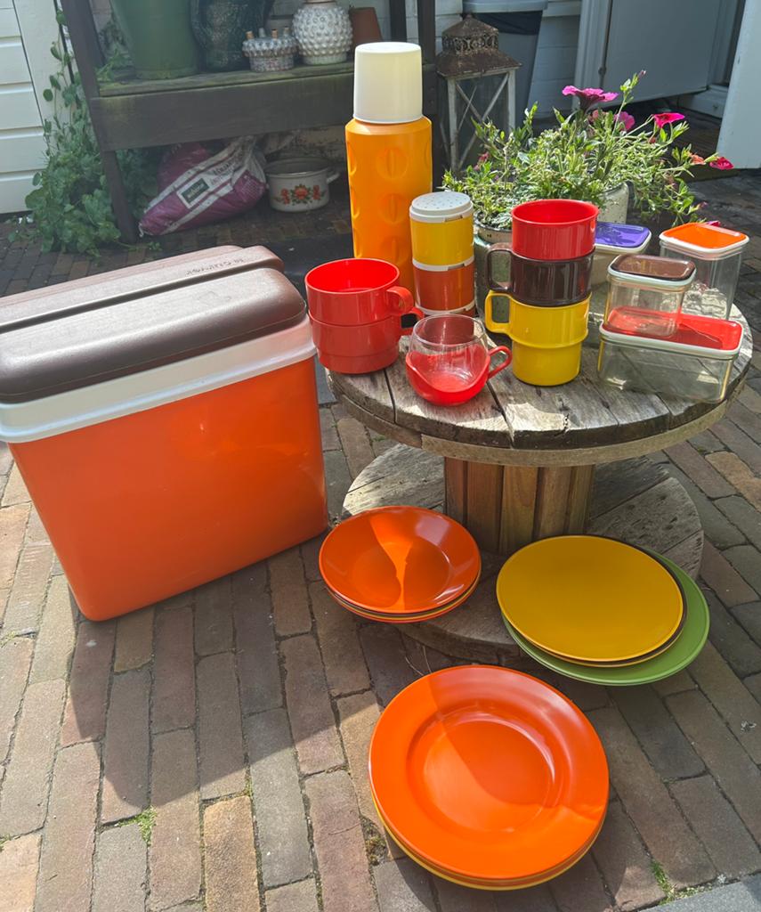 Vintage Mepal servies., Caravans en Kamperen, Ophalen, Gebruikt