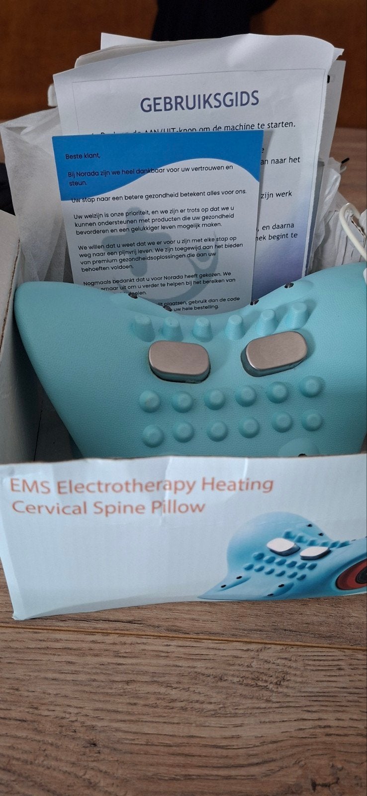EMS Elektrotherapie Verwarmend Nek Kussen, Ophalen of Verzenden, Nieuw, Massagestoel of Kussen