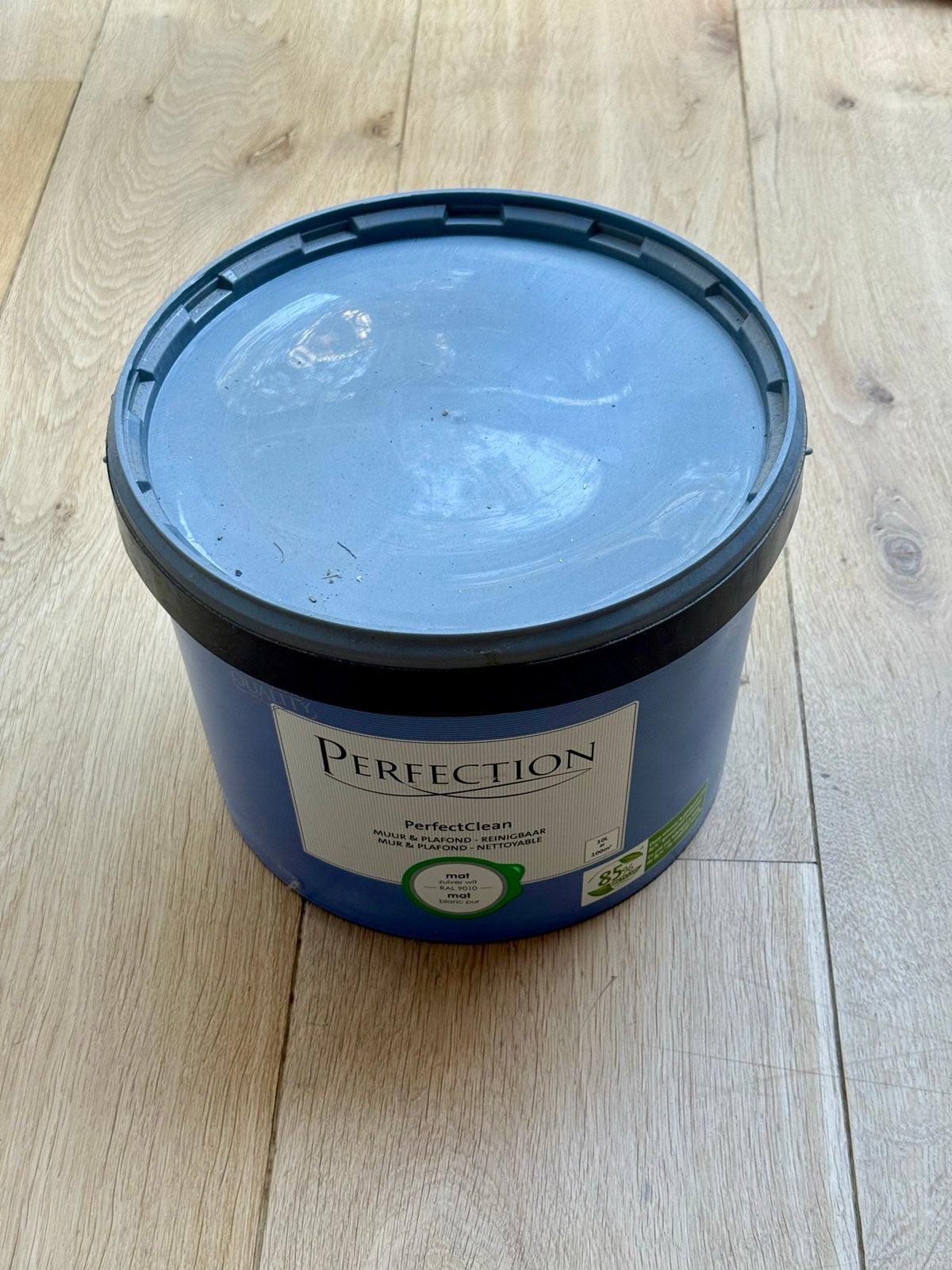 Perfection PerfectClean 10L Muurverf Mat 9010 Nieuw, Ophalen, Wit, Nieuw, Verf
