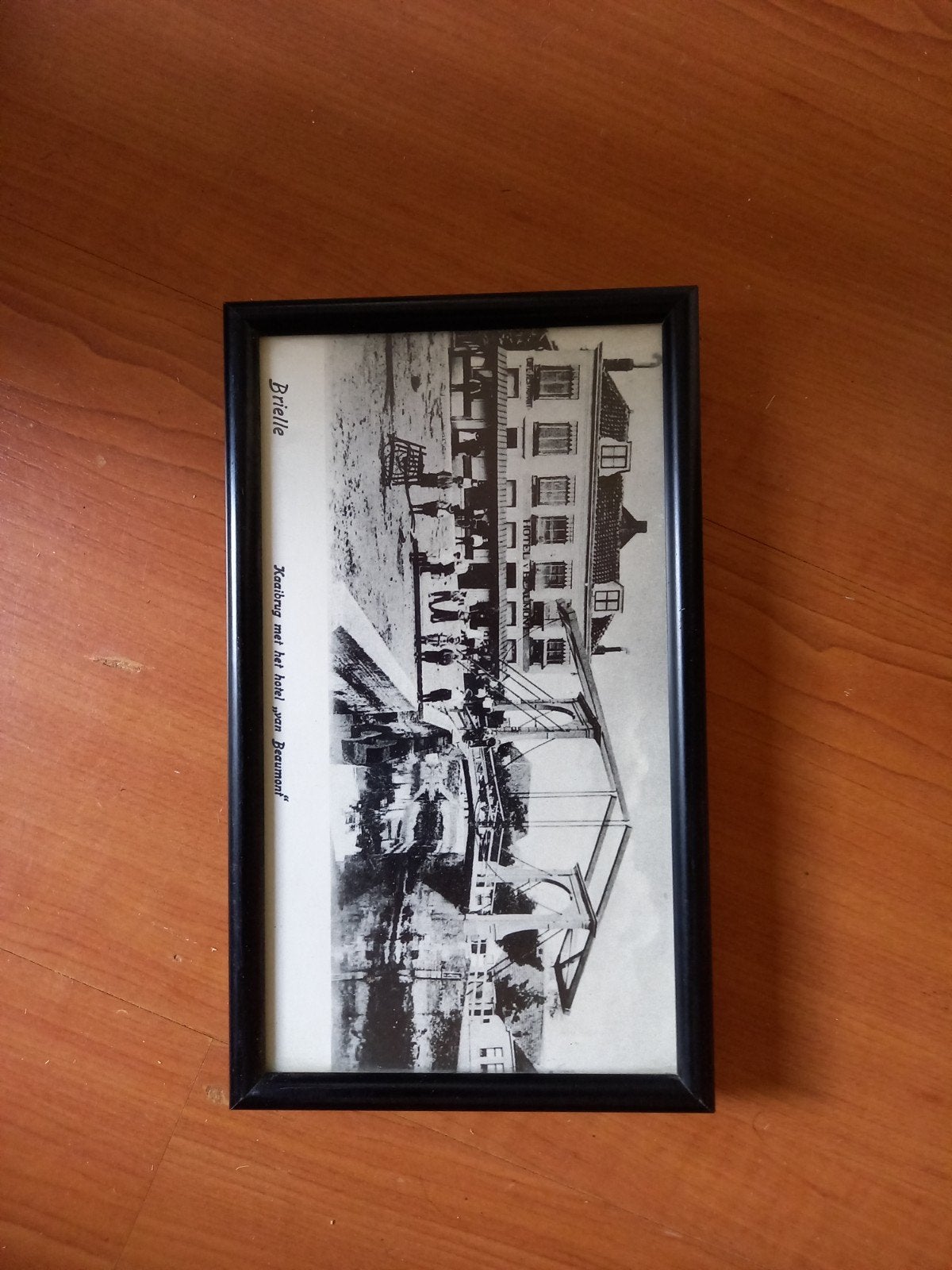 Prachtige reproductie van de Kaaibrug en Hotel Beaumont ., Ophalen of Verzenden