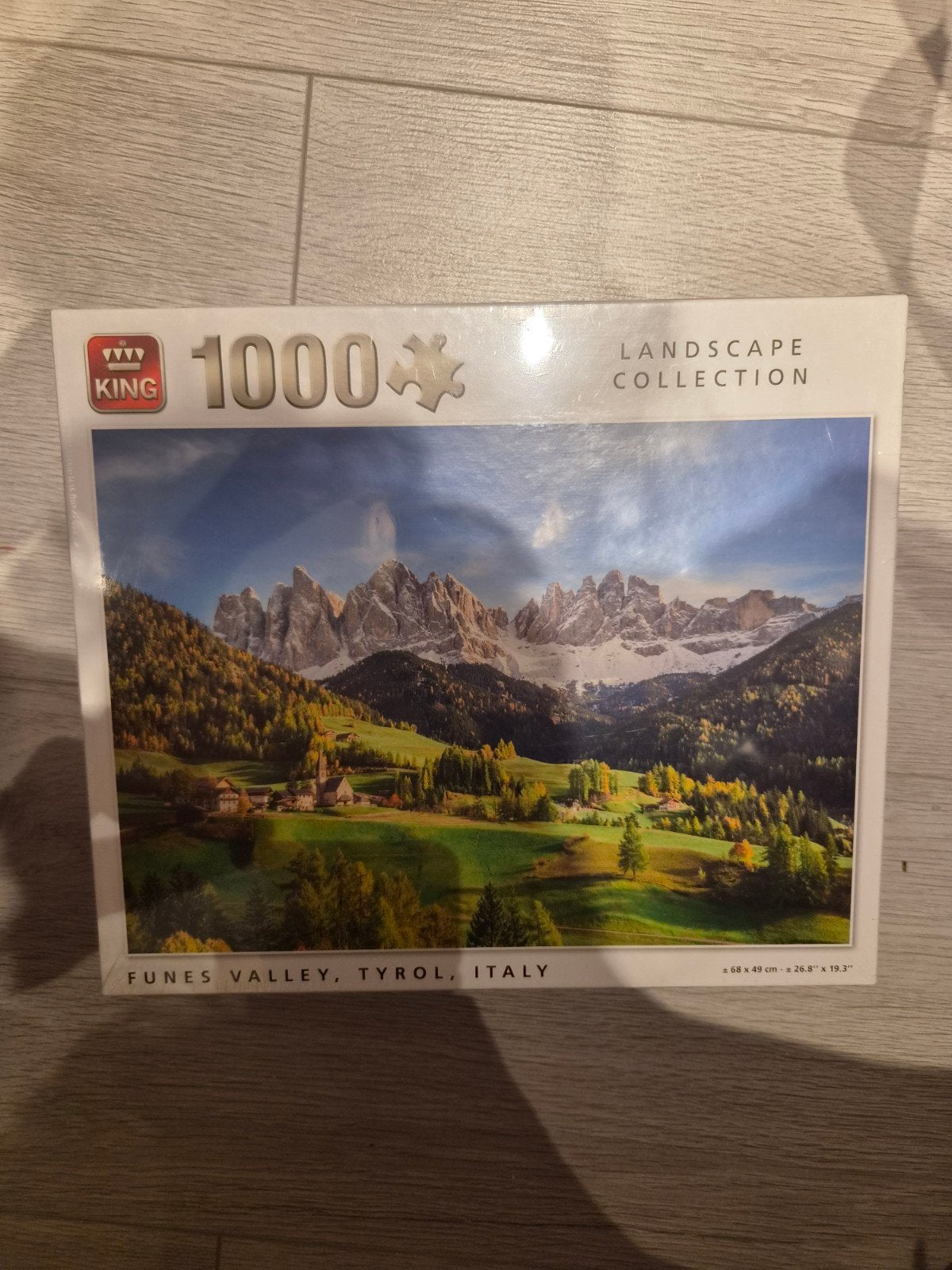 Nieuwe King legpuzzel 1000 stukjes - Funes Valley, Tyrol, Ophalen of Verzenden