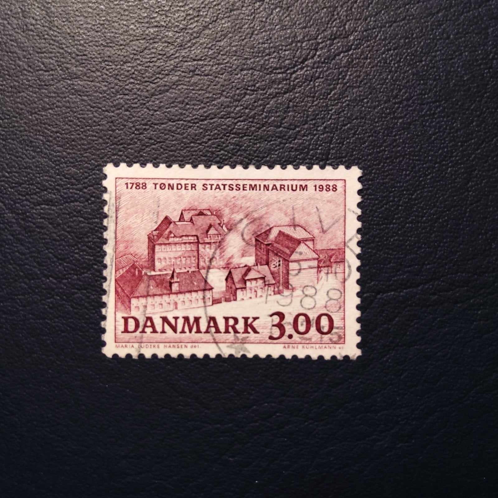Denemarken postzegel 1988 - 1788 Tønder Statsseminarium, Ophalen of Verzenden